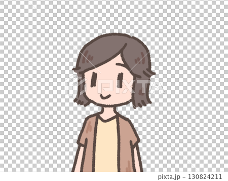 シンプルな若い女性 シンプルな若い女性 130824211