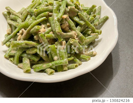 ささげの胡麻ソース和え ささげの胡麻ソース和え 130824216