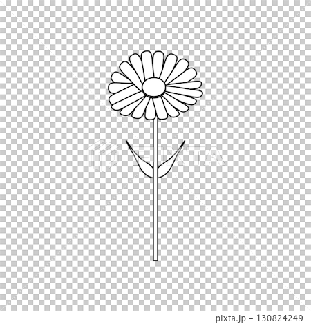 一朵花的簡單插圖 一朵花的簡單插圖 130824249