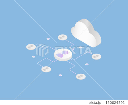 SNS・ネットワークのビジネスコンセプト (アイソメトリック・ベクター) SNS・ネットワークのビジネスコンセプト (アイソメトリック・ベクター) 130824291