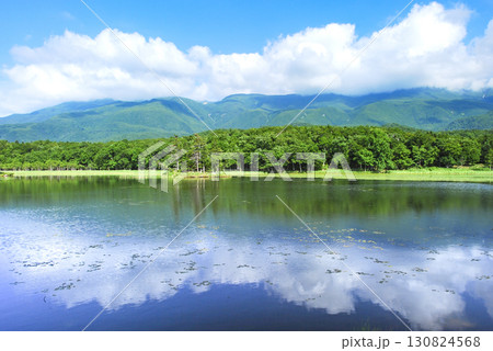 北海道斜里町知床五湖から望む知床連山 北海道斜里町知床五湖から望む知床連山 130824568
