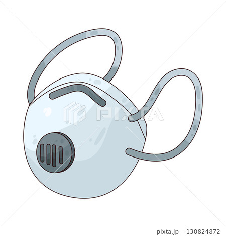 illustration of dust mask 130824872