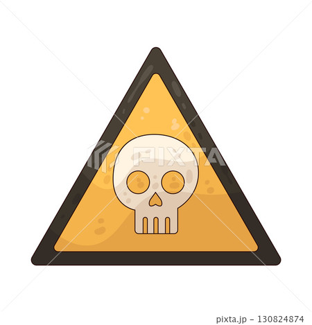 illustration of danger sign 130824874
