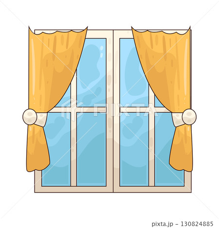 illustration of window illustration of window 130824885