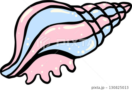 Pastel Pink and Blue Seashell Hand Drawn, Fisherman Aesthetic Pastel Pink and Blue Seashell Hand Drawn, Fisherman Aesthetic 130825013