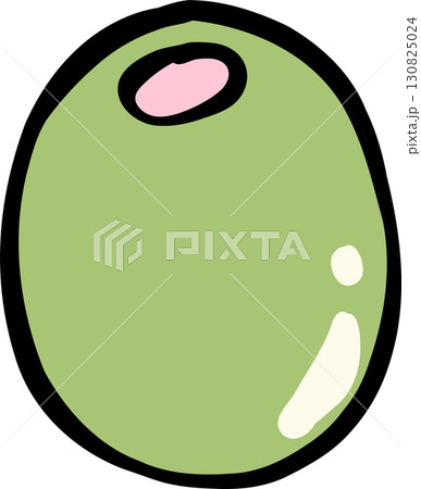 A Green Olive Hand Drawn 130825024