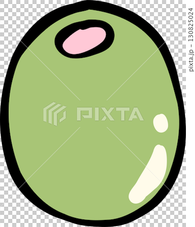 A Green Olive Hand Drawn 130825024