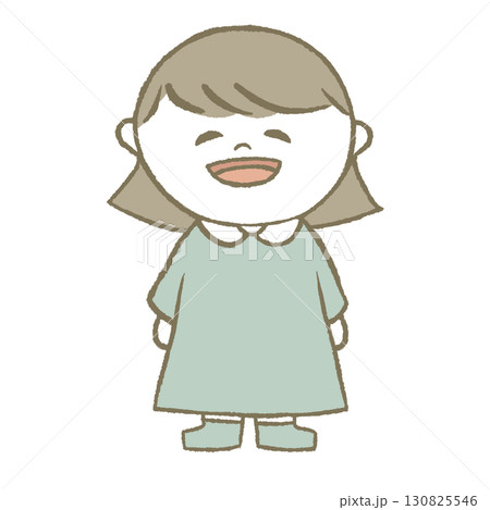 ワンピースを着た女の子 ワンピースを着た女の子 130825546