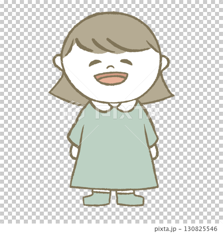 ワンピースを着た女の子 ワンピースを着た女の子 130825546
