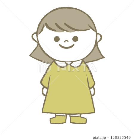 ワンピースを着た女の子 ワンピースを着た女の子 130825549