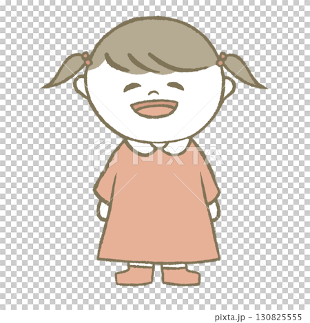 ワンピースを着た女の子 130825555