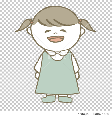 ワンピースを着た女の子 130825580