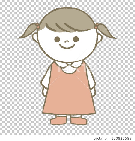 ワンピースを着た女の子 ワンピースを着た女の子 130825585