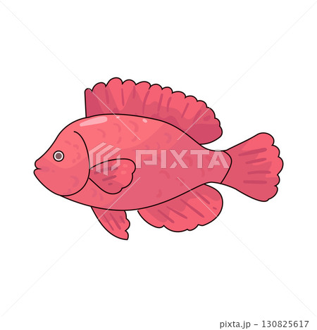 illustration of red fish 130825617