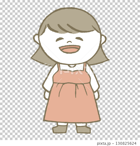 A girl in a dress 130825624