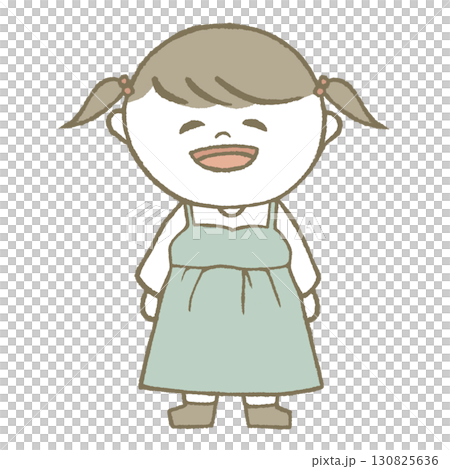 ワンピースを着た女の子 130825636