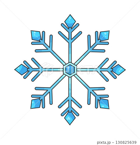 illustration of snowflake 130825639