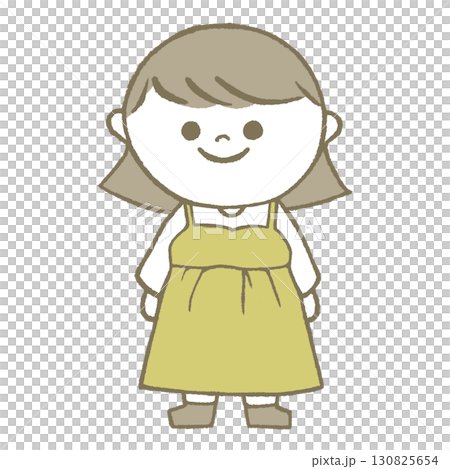 A girl in a dress A girl in a dress 130825654
