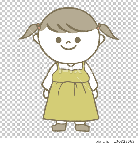 ワンピースを着た女の子 130825665