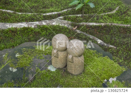 詩仙堂　苔むした庭園にたたずむ愛らしいお地蔵様 130825724
