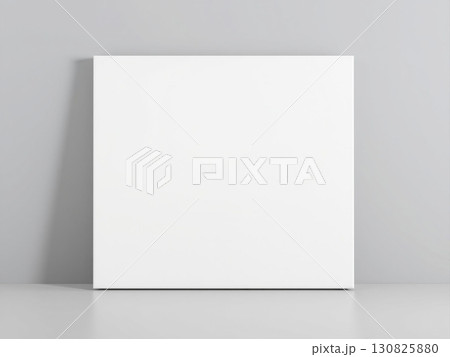 Blank White Canvas Wall Art Display Mockup Image 130825880