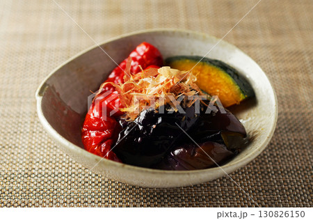 赤万願寺とうがらしと茄子の煮びたし 赤万願寺とうがらしと茄子の煮びたし 130826150