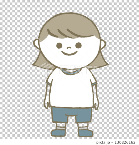 体操服を着た子供　女の子 130826162