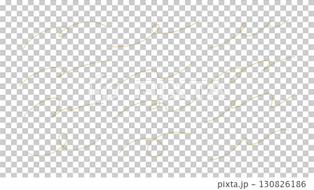 Hand-drawn stylish lines, abstract decorative illustration set, doodle, wavy lines, decoration Hand-drawn stylish lines, abstract decorative illustration set, doodle, wavy lines, decoration 130826186