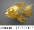 ワイヤーフレームで描いた魚 130826197