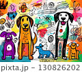 子供が描いたような犬の絵 130826202