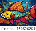 カラフルな魚のイラスト 130826203