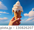 青空とソフトクリーム 130826207