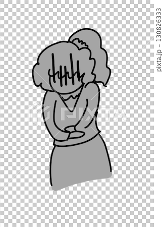 肚子痛的女孩 130826333