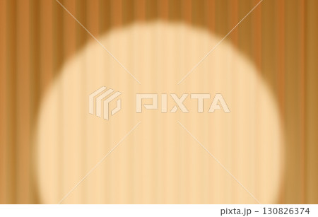 背景素材_幕とスポットライト_黄色 130826374