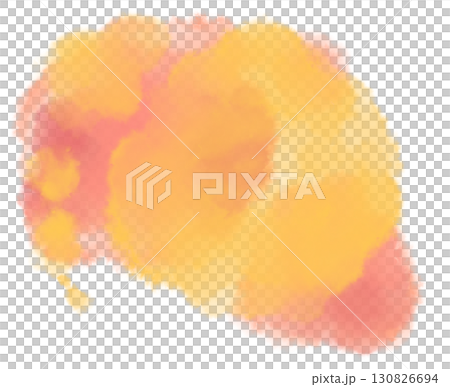 Watercolor wet painting colour blending elements dots stroke circle sphere background illustration 130826694
