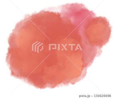 Watercolor wet painting colour blending elements dots stroke circle sphere background illustration 130826696
