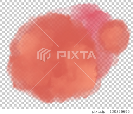 Watercolor wet painting colour blending elements dots stroke circle sphere background illustration 130826696