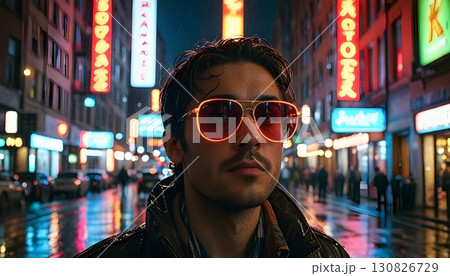 サングラスをかけた男性 130826729