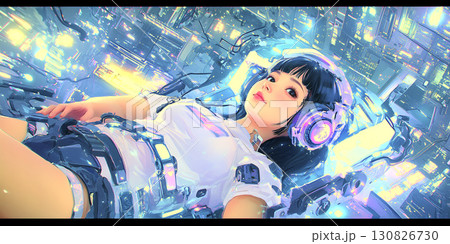 機械の街の少女 130826730