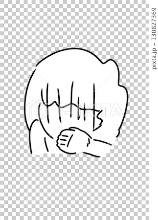 一個女孩感到噁心 130827369