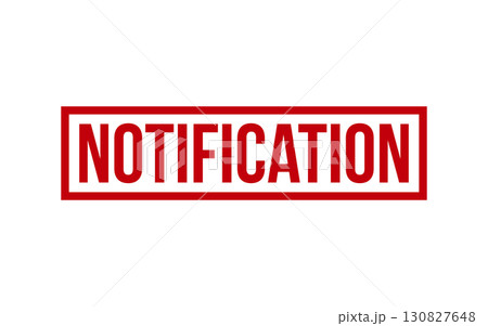 Red Notification Rubber Stamp Seal Vector Red Notification Rubber Stamp Seal Vector 130827648