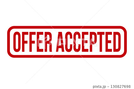 Offer Accepted Rubber Stamp Seal Vector Offer Accepted Rubber Stamp Seal Vector 130827698