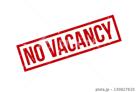 Red No Vacancy Rubber Stamp Seal Vector 130827810