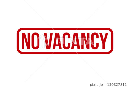 Red No Vacancy Rubber Stamp Seal Vector 130827811