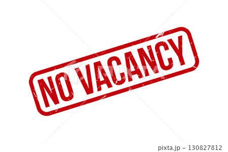 Red No Vacancy Rubber Stamp Seal Vector 130827812
