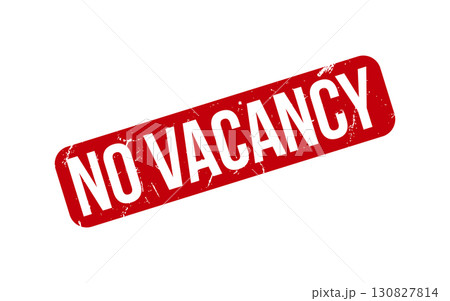 No Vacancy rubber grunge stamp seal vector 130827814
