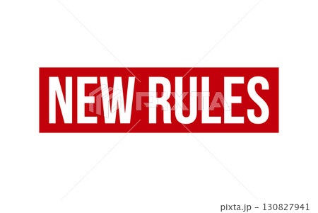 Red New Rules Rubber Stamp Seal Vector Red New Rules Rubber Stamp Seal Vector 130827941