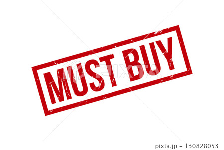 Red Must Buy Rubber Stamp Seal Vector 130828053