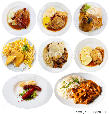 Set of Czech food collage on white background Set of Czech food collage on white background 130828054