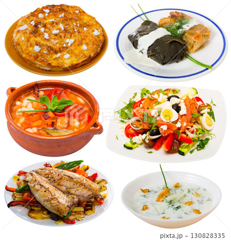 Dishes of traditional Bulgarian cuisine Dishes of traditional Bulgarian cuisine 130828335